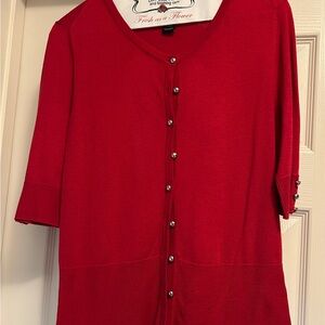 Red Sweater by White House Black Market